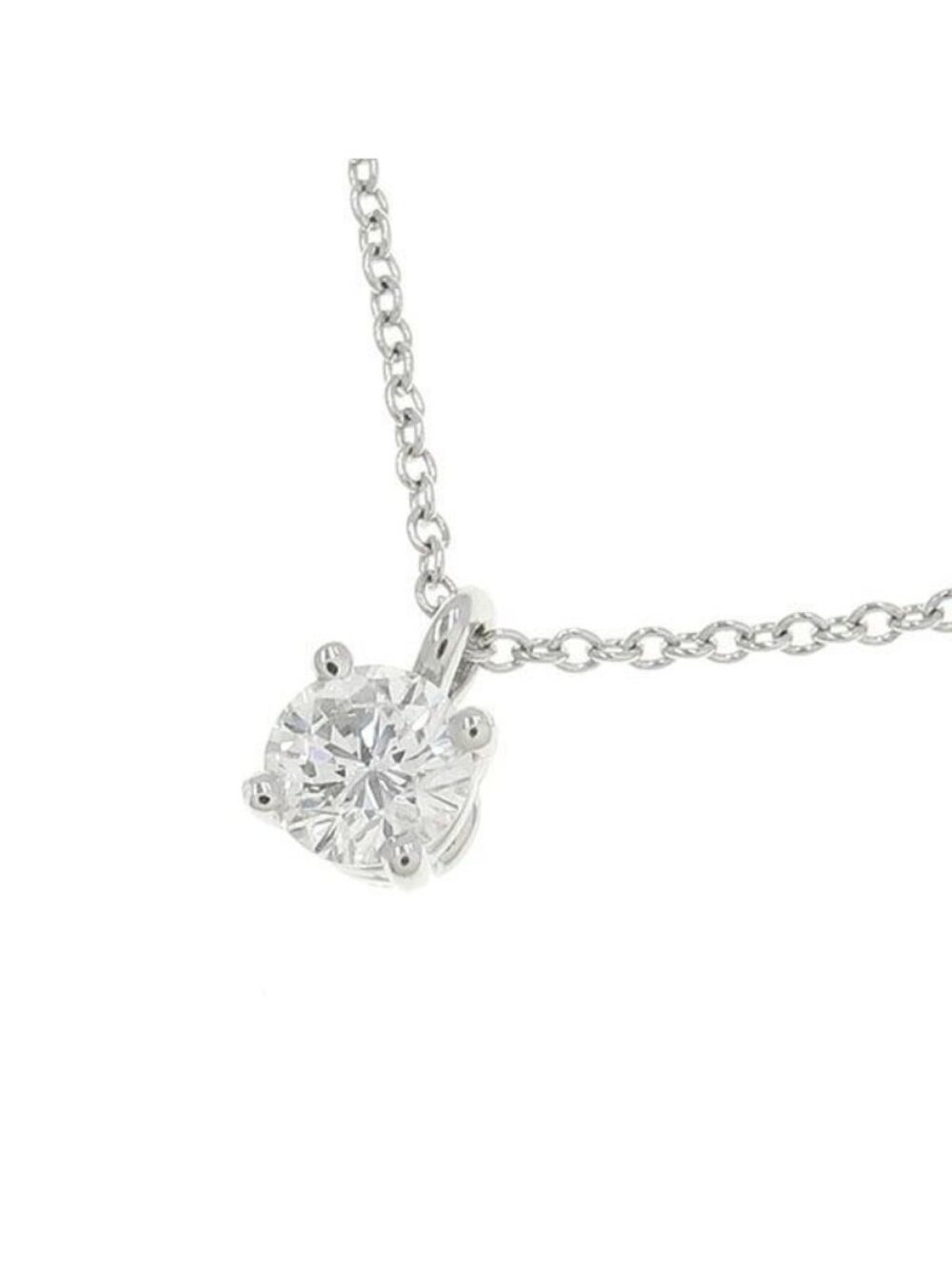 Tiffany & Co Near Solitaire Diamond Necklace